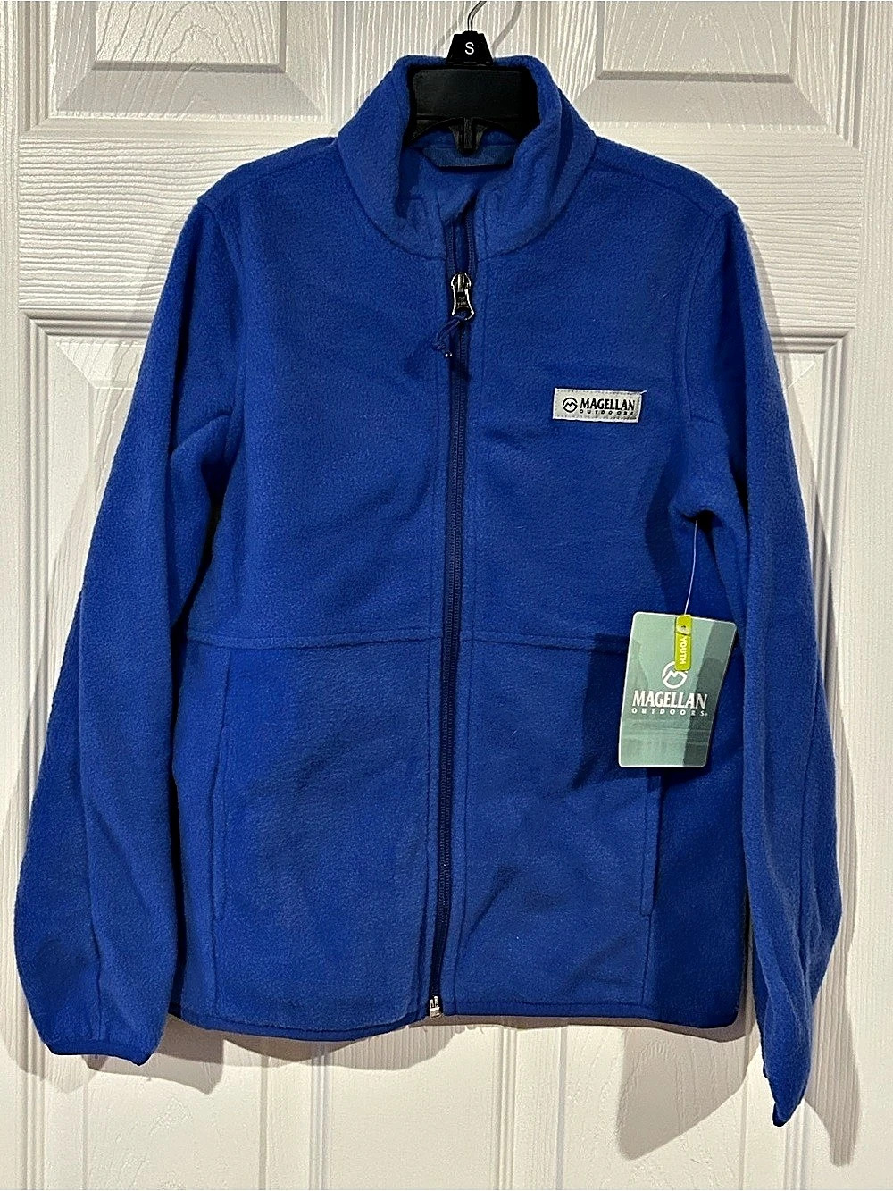 Magellan Outdoors LS Arctic Fleece Jacket Fleece Jacket in Blue Boys Small NWT